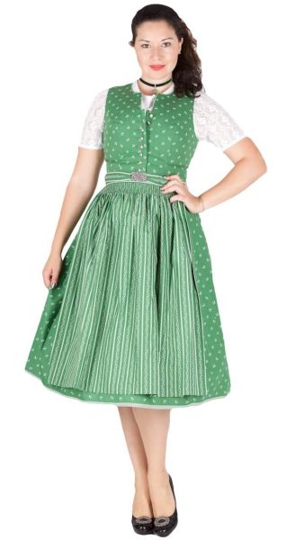 Country Line 16170 70er Dirndl grün hochgeschlossen