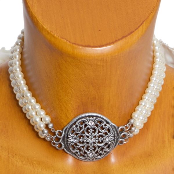 HK81 2007 Perlenjopper Kropfband mit Swarovski Elements kristall