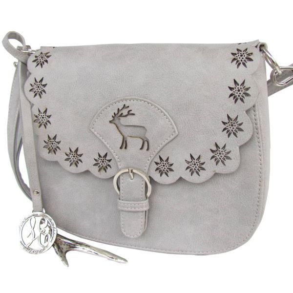 13201 Lady Edelweiss Trachtentasche grau