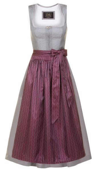 Stoiber Dirndl Pinella 17244 Anthrazit Brombeere 80cm