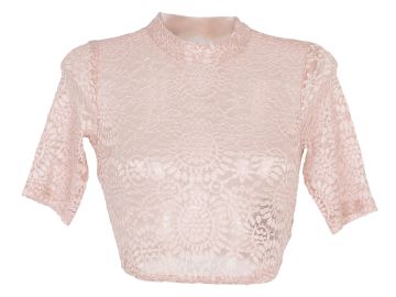 Tramontana Dirndlbluse T-7620 Rose Spitze kurzarm Tramontana Dirndlbluse T-7620 Rose Spitze kurzarm