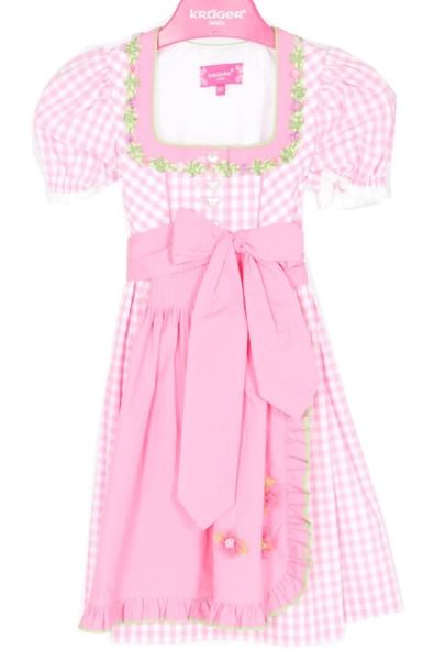 47041 Krüger Kinderdirndl pink mit Ärmel Gr 80