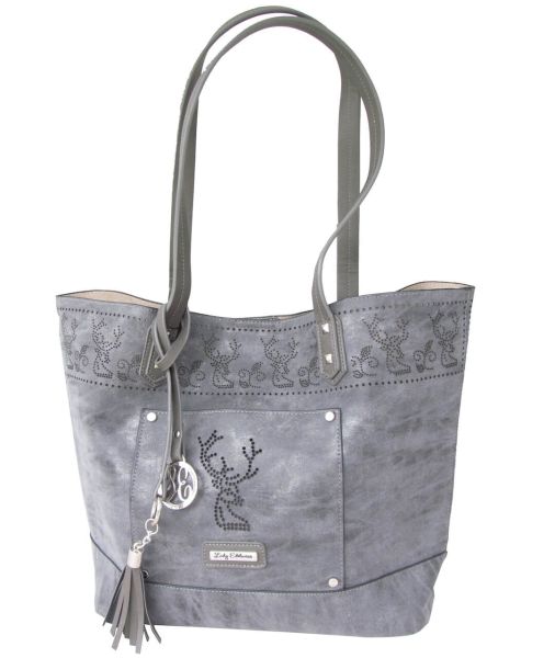 17010 Lady Edelweiss Trachten Shopper antik grau