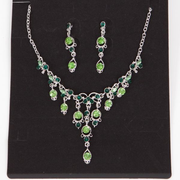 165106 Set Trachtencollier und Ohrhänger vers.Farben