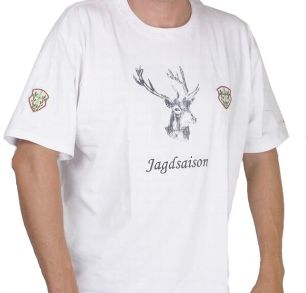 Fox Herren T-shirt in weiss Gr S Jagdsaison