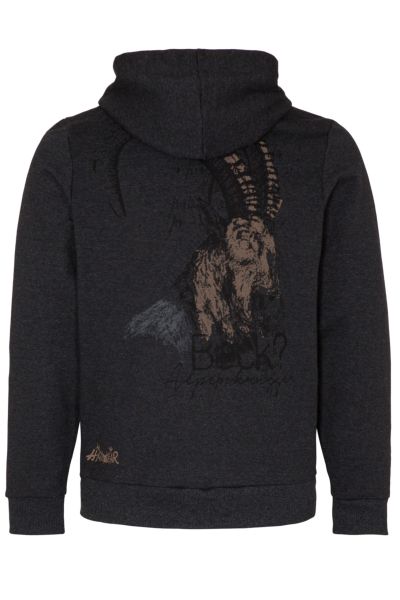 Hangowear Herren Zip-Hoodie Paolo1202 71192 dunkelgrau