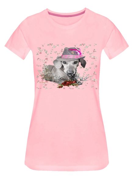 Lady Edelweiss Damen T-Shirt 20431 Wastl Gr M Rosa