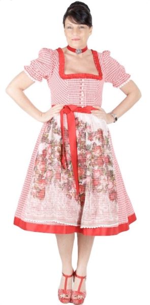 Sportalm Dirndl Hinterstoder 70er rot weiß