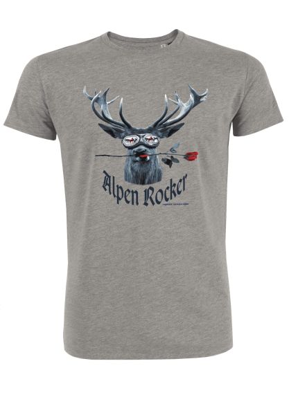 Mister Edelweiss Herren T-Shirt 21000 Alpenrocker Gr L Grau