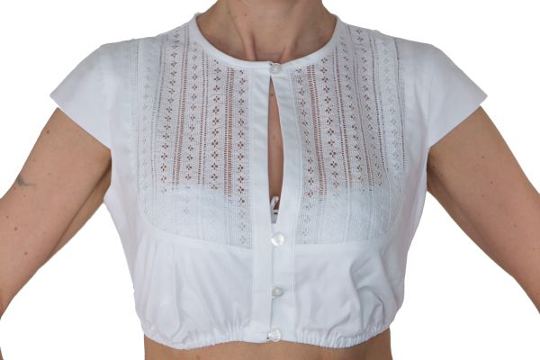 Wenger Dirndlbluse Carolina weiss Stretch