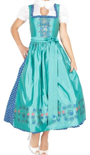 Sportalm Exklusiv Designer Dirndl Freising grün 70er