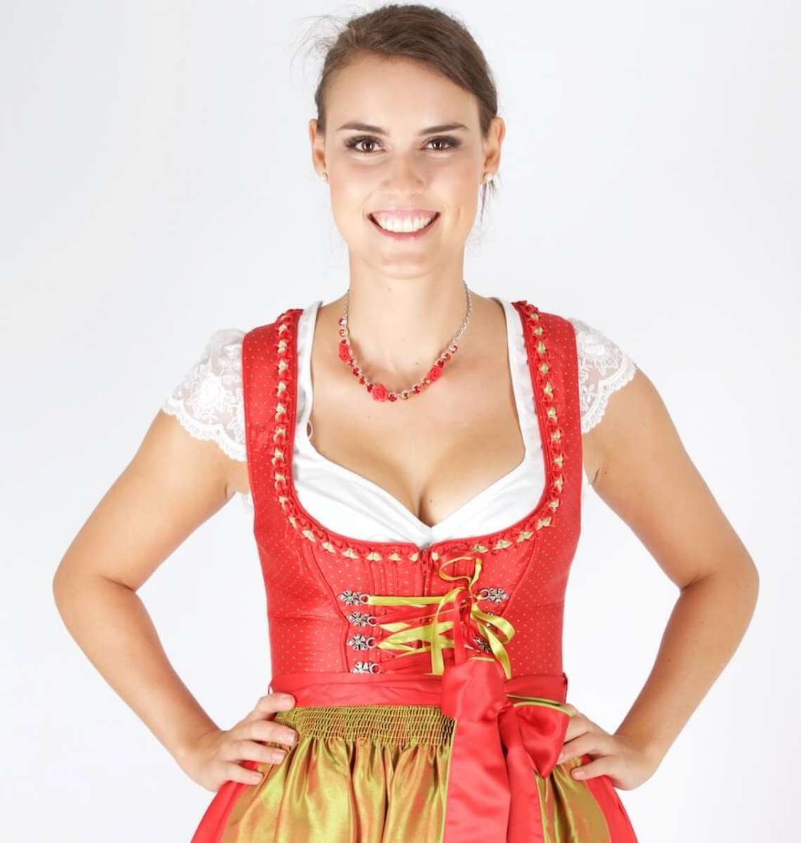 Melega Dirndl Dominique deals 75 er Länge Neu