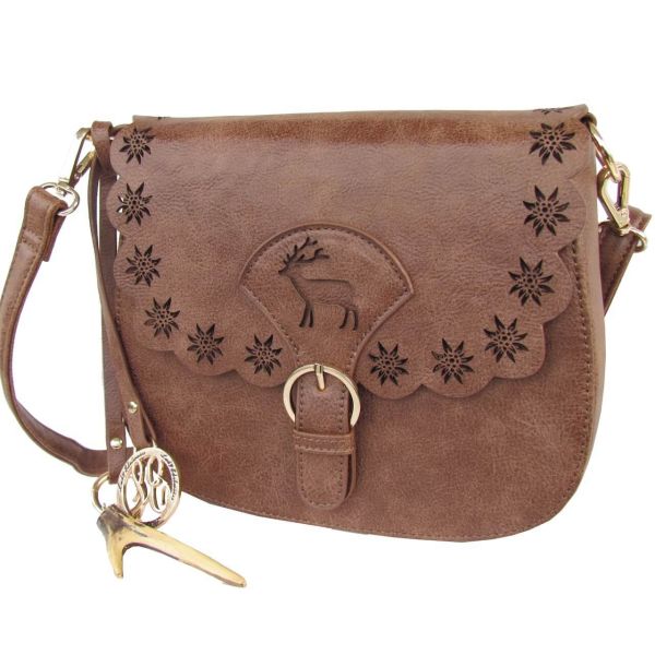 13201 Lady Edelweiss Trachtentasche braun