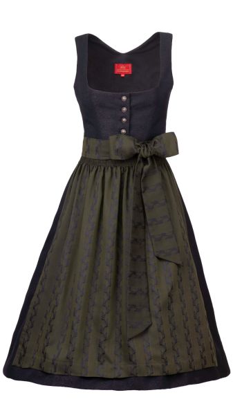 Kaiserjäger Dirndl 17108 Schwarz 70er länge SP1 130 145