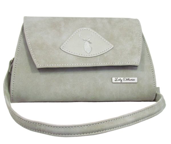 17500 Lady Edelweiss Trachten Clutch grau