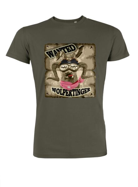 Mister Edelweiss Herren T-Shirt 21005 Wanted Gr XL Khaki