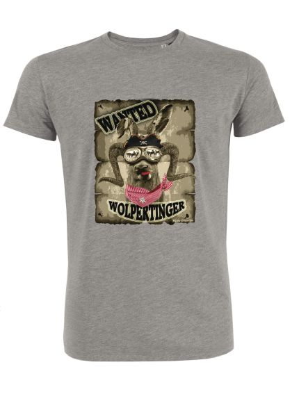 Mister Edelweiss Herren T-Shirt 21005 Wanted Gr L Grey