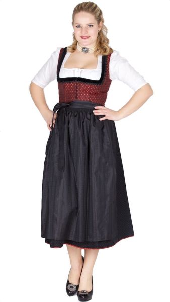 15311 Wenger Dirndl Rita 80er Gr 38 rot schwarz