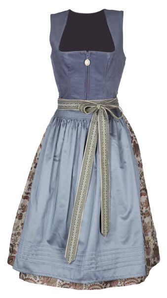 Tramontana Stretch Dirndl 17270 Rauchblau 70 cm midi